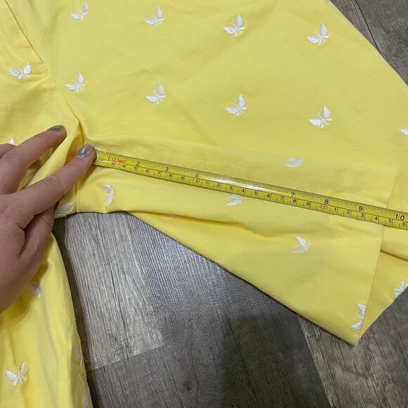 Talbots Petite Butterfly Chino Bermuda Shorts – Yellow, Size 6P - Picture 8 of 8
